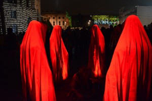 "Wächter der Zeit" beim Festival of Lights 2014. Foto: Ulrich Horb
