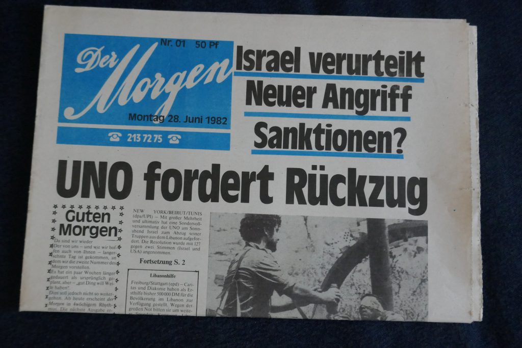 Zeitungsprojekt "Der Morgen" 1982. Foto: Ulrich Horb