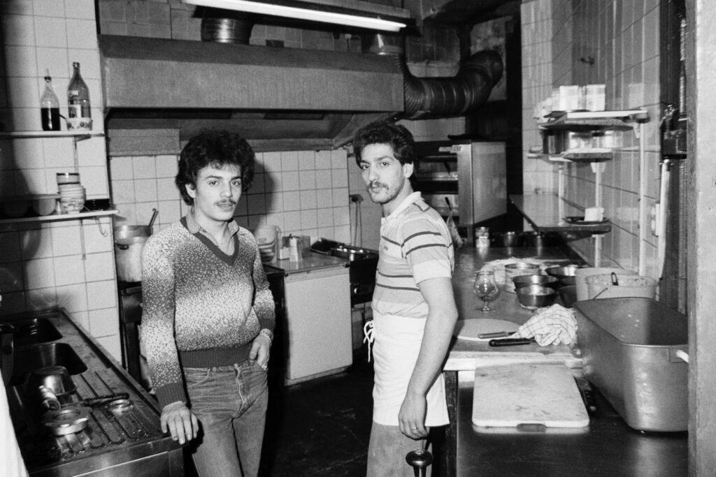 Küche der "Stiege": Lokal an der Oranienstraße, achtziger Jahre. Foto: Ulrich Horb
